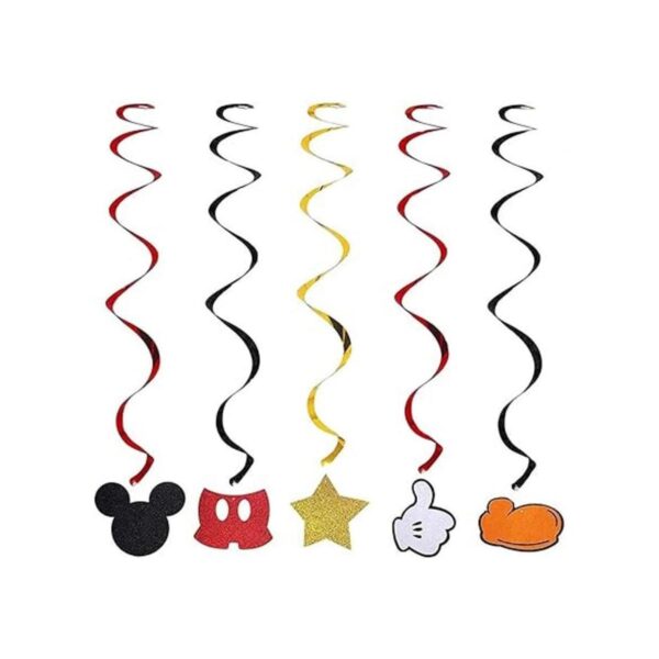 30 decoraciones colgantes de cumpleaños de Mickey Mouse_3