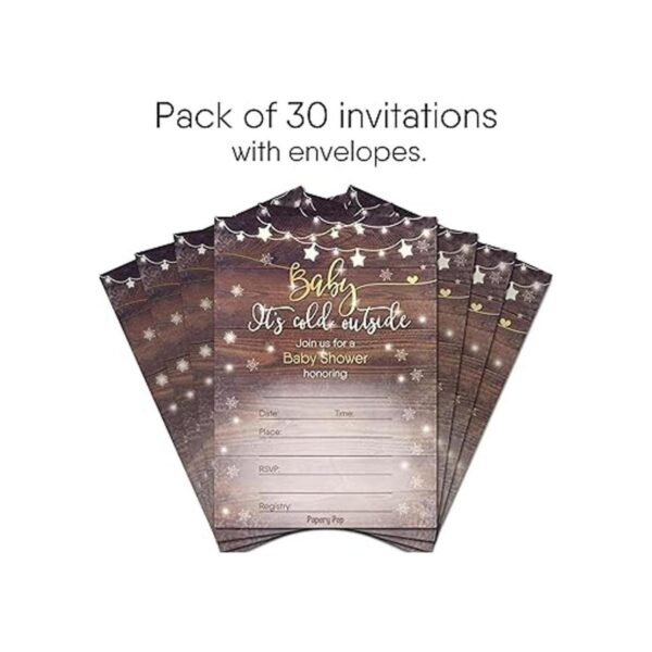 30 invitaciones para la ducha de bebé para niño o niña con_2