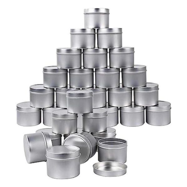 30 latas de metal para velas de 4 oz recipientes de