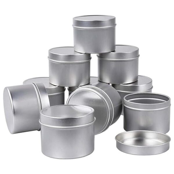 30 latas de metal para velas de 4 oz recipientes de