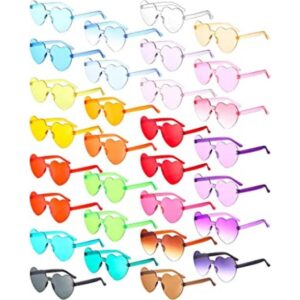 30 pares de lentes de sol en forma de corazón sin montura_1