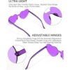 30 pares de gafas de sol sin montura en forma de corazón_3