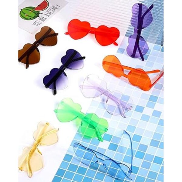 30 pares de lentes de sol en forma de corazón sin montura_4