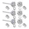 30 pendientes de acero inoxidable con diamantes de