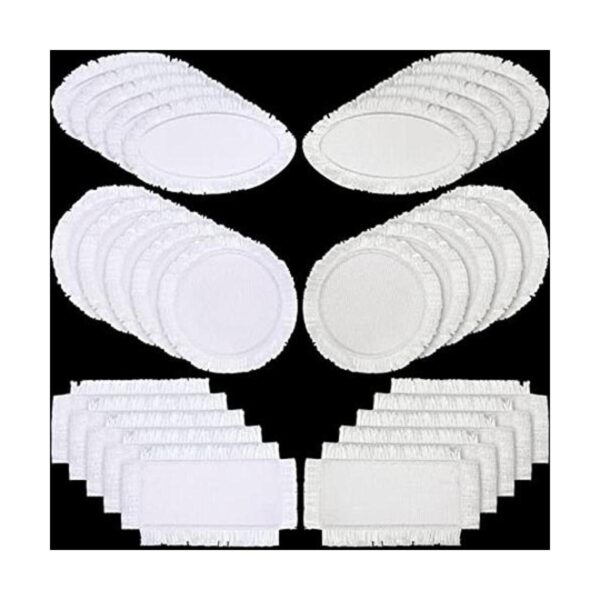 30 parches de sublimación de tela para planchar en blanco