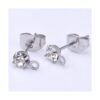30 pendientes de acero inoxidable con diamantes de