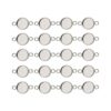 30 piezas de 0.709 in en blanco colgante bandeja base_1