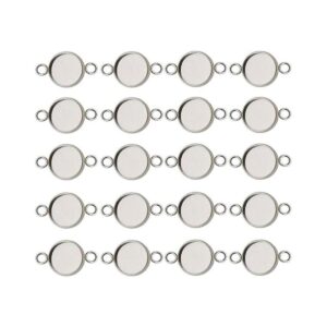30 piezas de 0.709 in en blanco colgante bandeja base_1