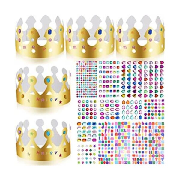 30 piezas de coronas de papel para cumpleaños corona de_1