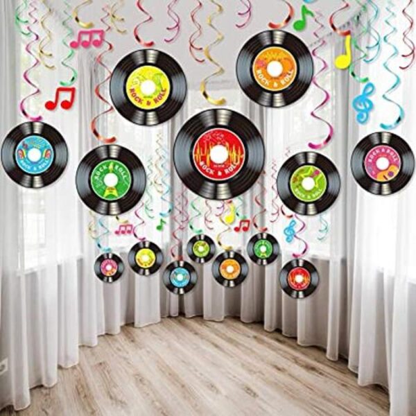 30 piezas de decoración de fiesta de música de rock and_1