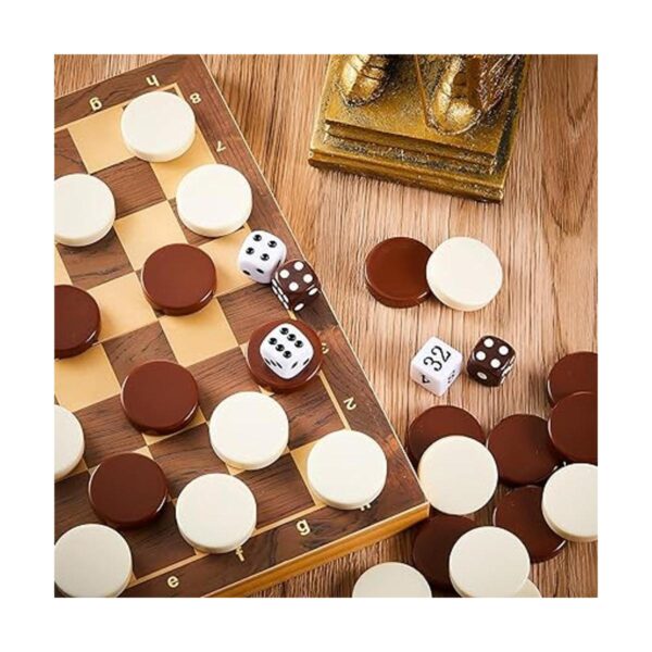 30 piezas de backgammon a cuadros de 1.25 pulgadas de_3