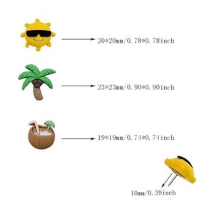 30 piezas de chinchetas lindas para decoración del sol de