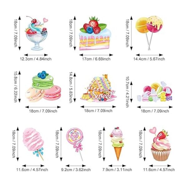 30 piezas de decoraciones de remolinos colgantes de_2