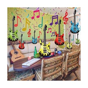 30 piezas de decoración de fiesta de música colorido nota_1