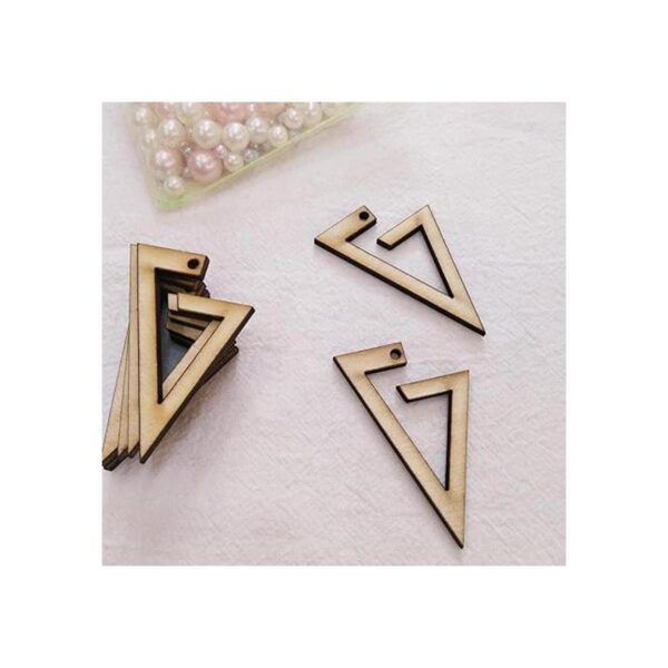 30 piezas de madera pendientes en blanco accesorios de