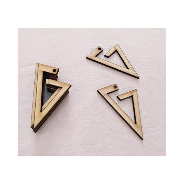 30 piezas de madera pendientes en blanco accesorios de