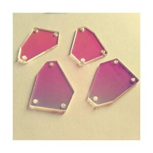 30 piezas de espejo irregular acrílico para coser en_1