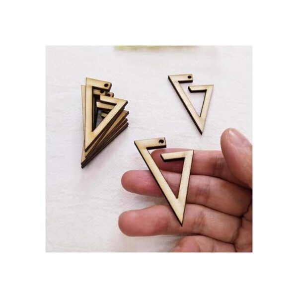 30 piezas de madera pendientes en blanco accesorios de