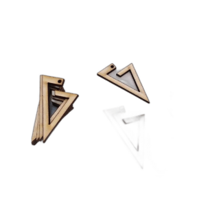 30 piezas de madera pendientes en blanco accesorios de