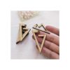 30 piezas de madera pendientes en blanco accesorios de