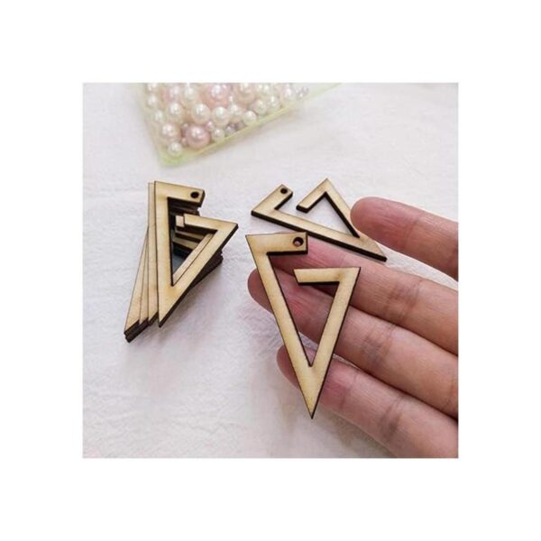 30 piezas de madera pendientes en blanco accesorios de