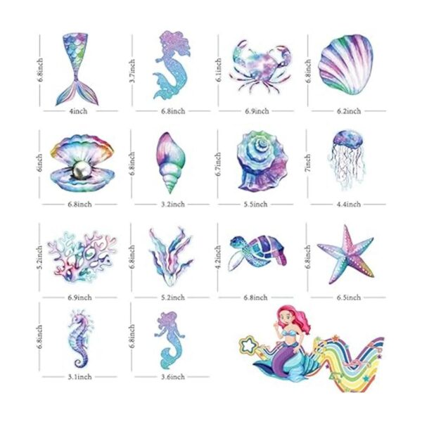 30 piezas de remolino colgante de sirena decoraciones de_3