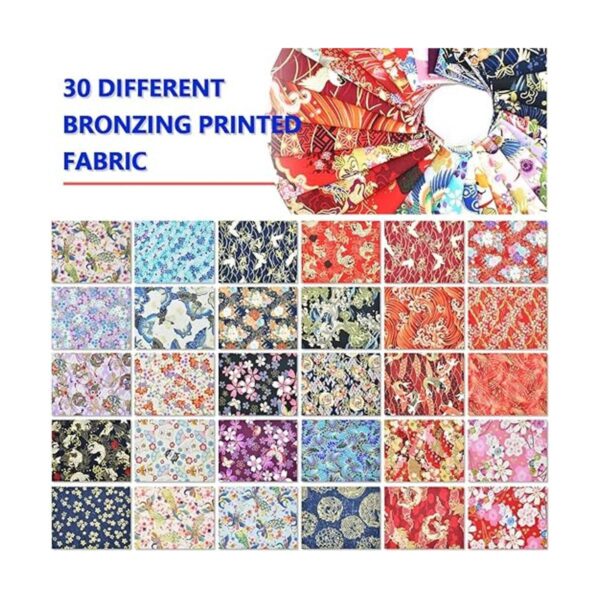 30 piezas de tela de algodón de 8 x 10 pulgadas paquete