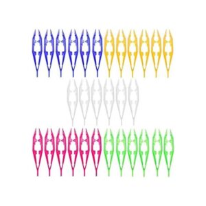30 pinzas de plástico 5 colores surtidos para_1