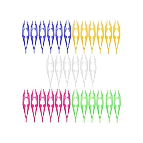30 pinzas de plástico 5 colores surtidos para_1