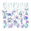 30 piezas de remolino colgante de sirena decoraciones de_1