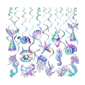 30 piezas de remolino colgante de sirena decoraciones de_1