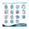 30 piezas de remolino colgante de sirena decoraciones de_4