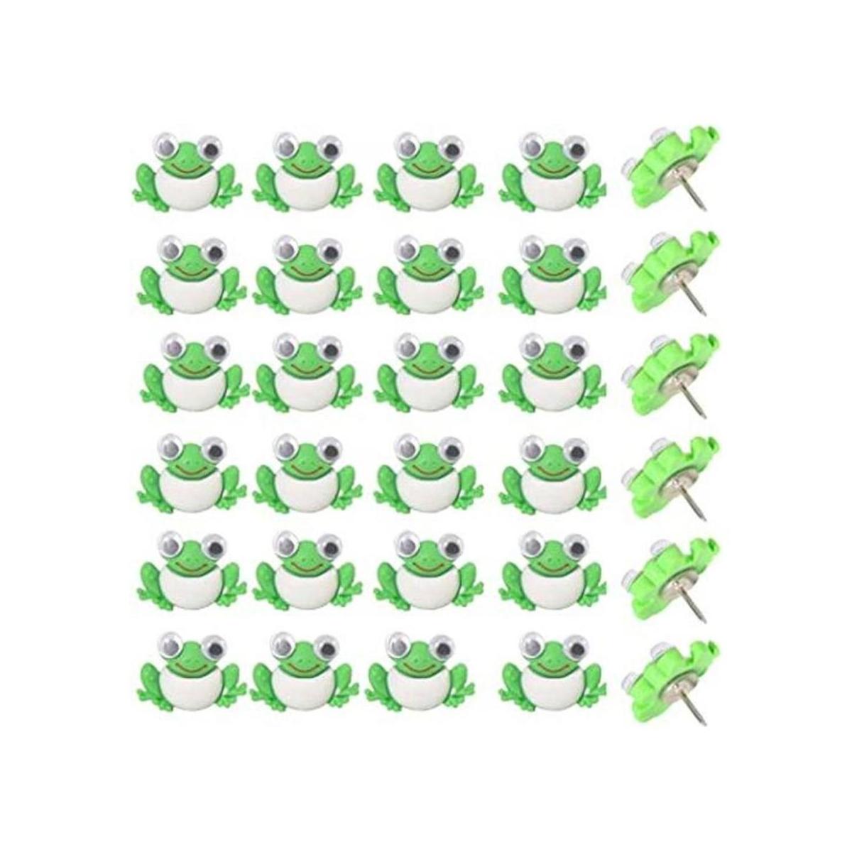 30 pinzas decorativas de rana para pulgar uñas de pulgar