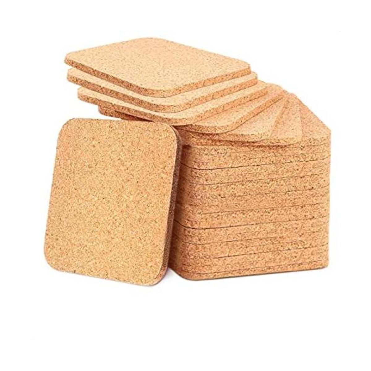 30 posavasos de corcho para bebidas absorbentes posavasos