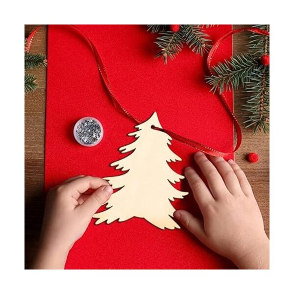 30 recortes de madera de Navidad con diseño de ciervos de