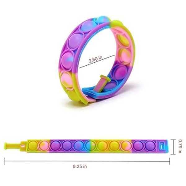 30 pulseras de juguete para la ansiedad con burbujas para_5