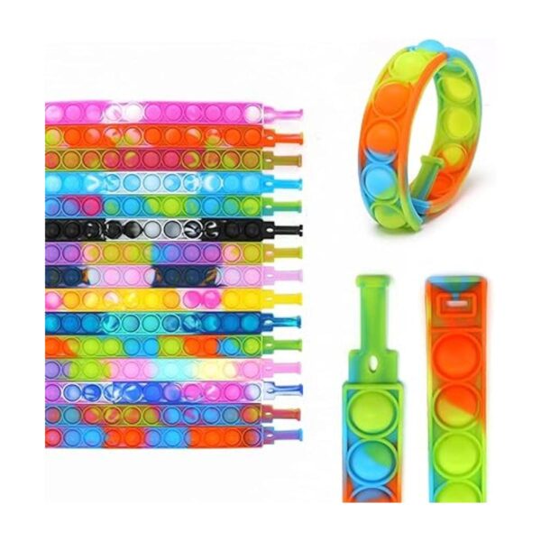 30 pulseras de juguete para la ansiedad con burbujas para_2