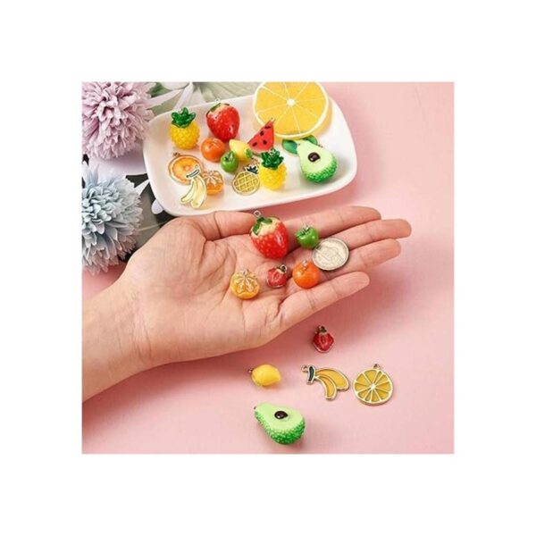 30 unidscaja resina y aleación esmalte fruta encantos 15_4