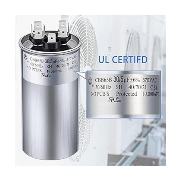 305 MFD uF 6 370440 VCA CBB65B Condensador redondo de_3