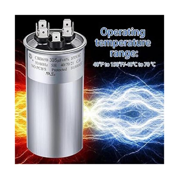 305 MFD uF 6 370440 VCA CBB65B Condensador redondo de_4