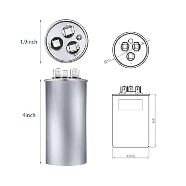 305 MFD uF 6 370440 VCA CBB65B Condensador redondo de_2