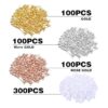 300 aretes de bola de 3 colores hipoalergénicos de