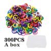300 anillos abiertos de metal de 10 colores de 0.315 in