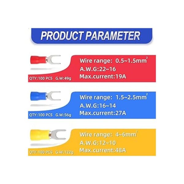 300 piezas de 2216 1614 1210 AWG con terminal de crimpado_2