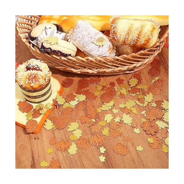 300 piezas de mesa de fiesta de calabaza con purpurina de
