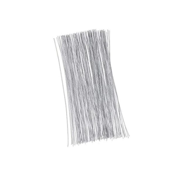 300 tallos de alambre floral de calibre 22 blancos para