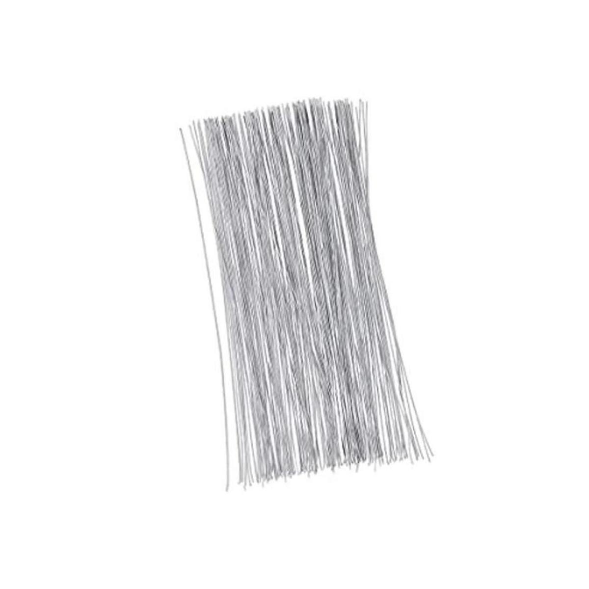 300 tallos de alambre floral de calibre 22 blancos para