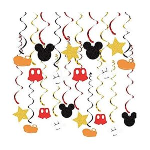 30Ct Micky decoraciones colgantes remolino ratón fiesta_1