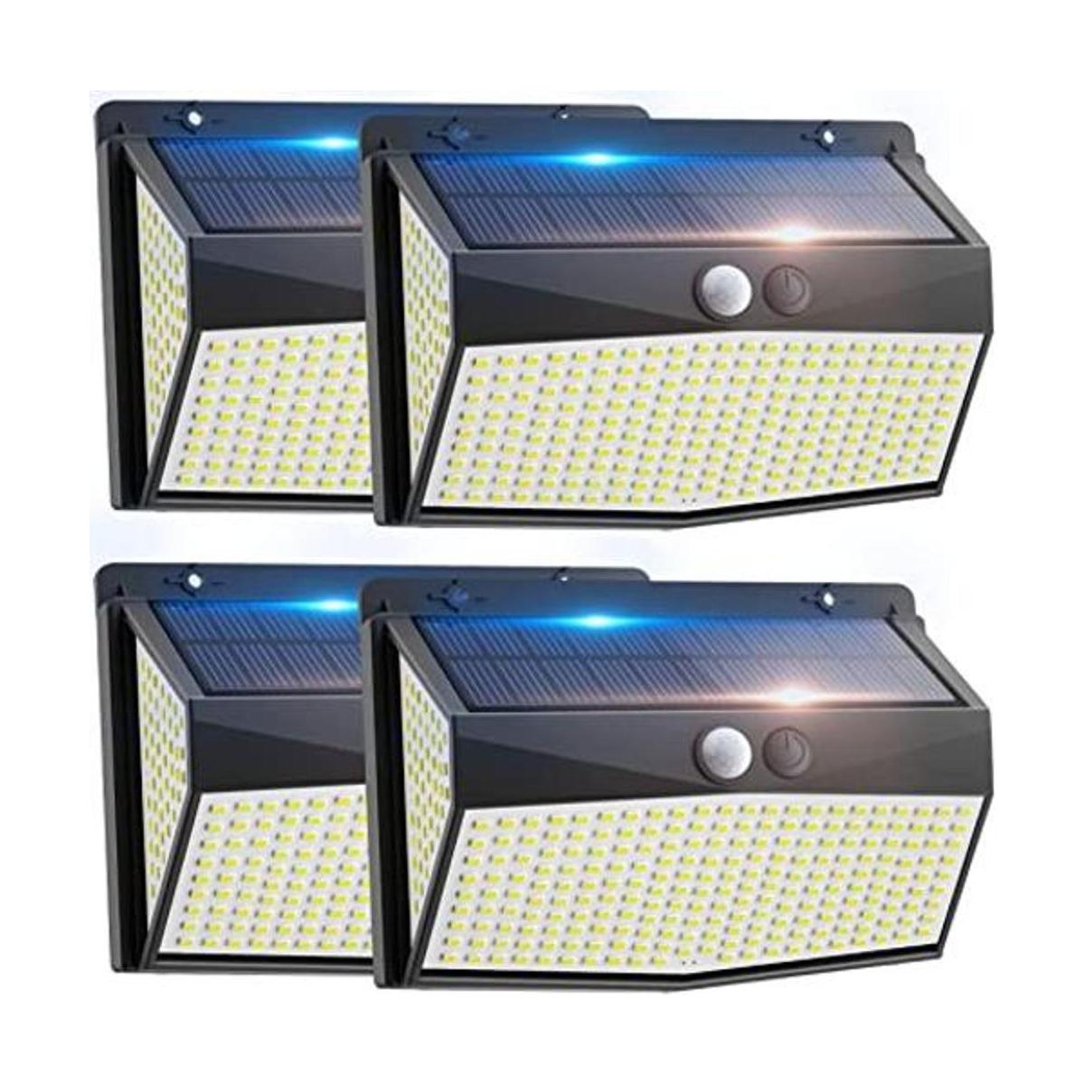 318 luces LED solares para exteriores sensor de