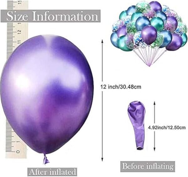 32 globos de sirena para fiestas verdes morados_2